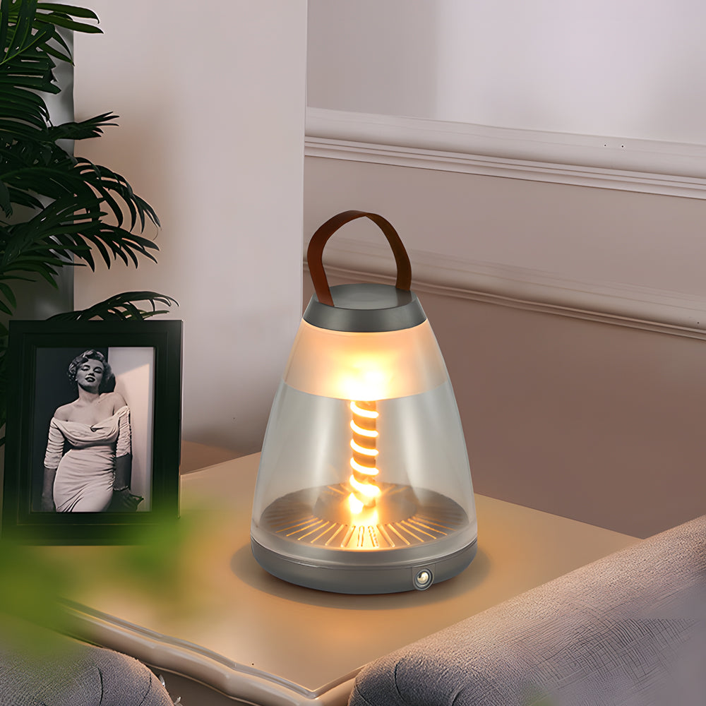 Premium Portable Battery-Powered Outdoor Spiral LED Table Lamp