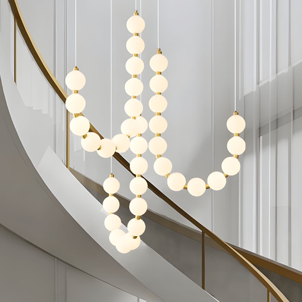 Luxury Pearl Necklace Ceiling Light Fixture