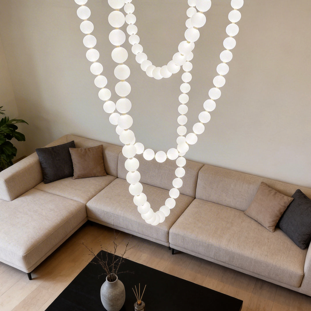 Luxury Pearl Necklace Ceiling Light Fixture
