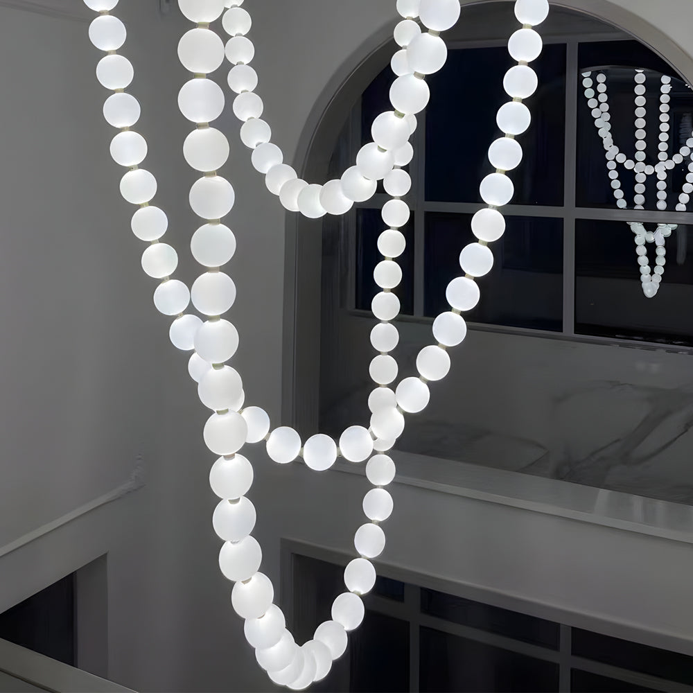 Luxury Pearl Necklace Ceiling Light Fixture