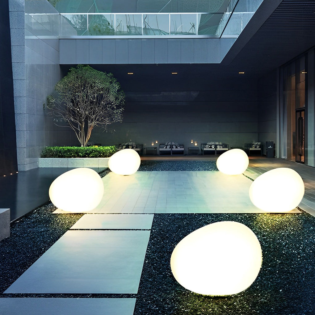 Modern Waterproof Pebble Outdoor Landscape Lamp