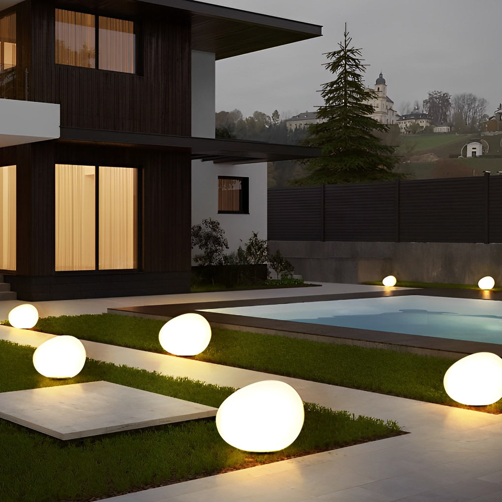 Modern Waterproof Pebble Outdoor Landscape Lamp