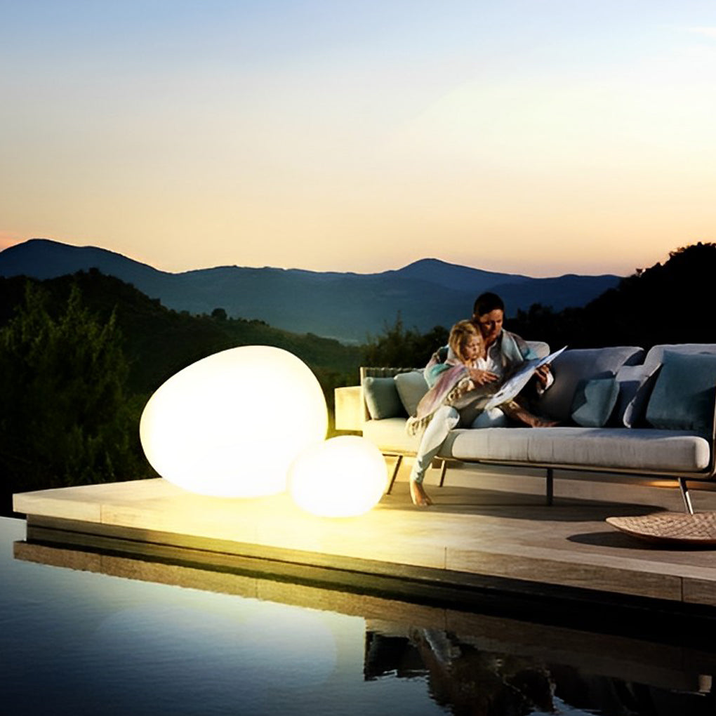Modern Waterproof Pebble Outdoor Landscape Lamp