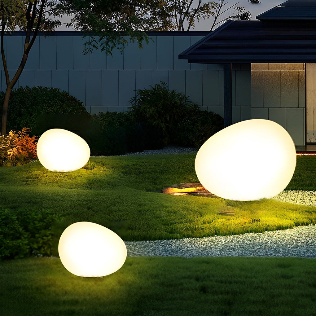 Modern Waterproof Pebble Outdoor Landscape Lamp