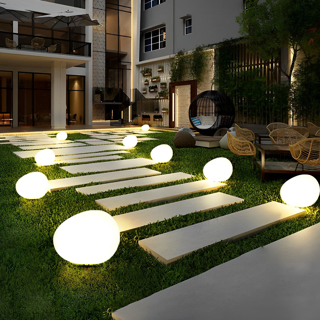 Modern Waterproof Pebble Outdoor Landscape Lamp