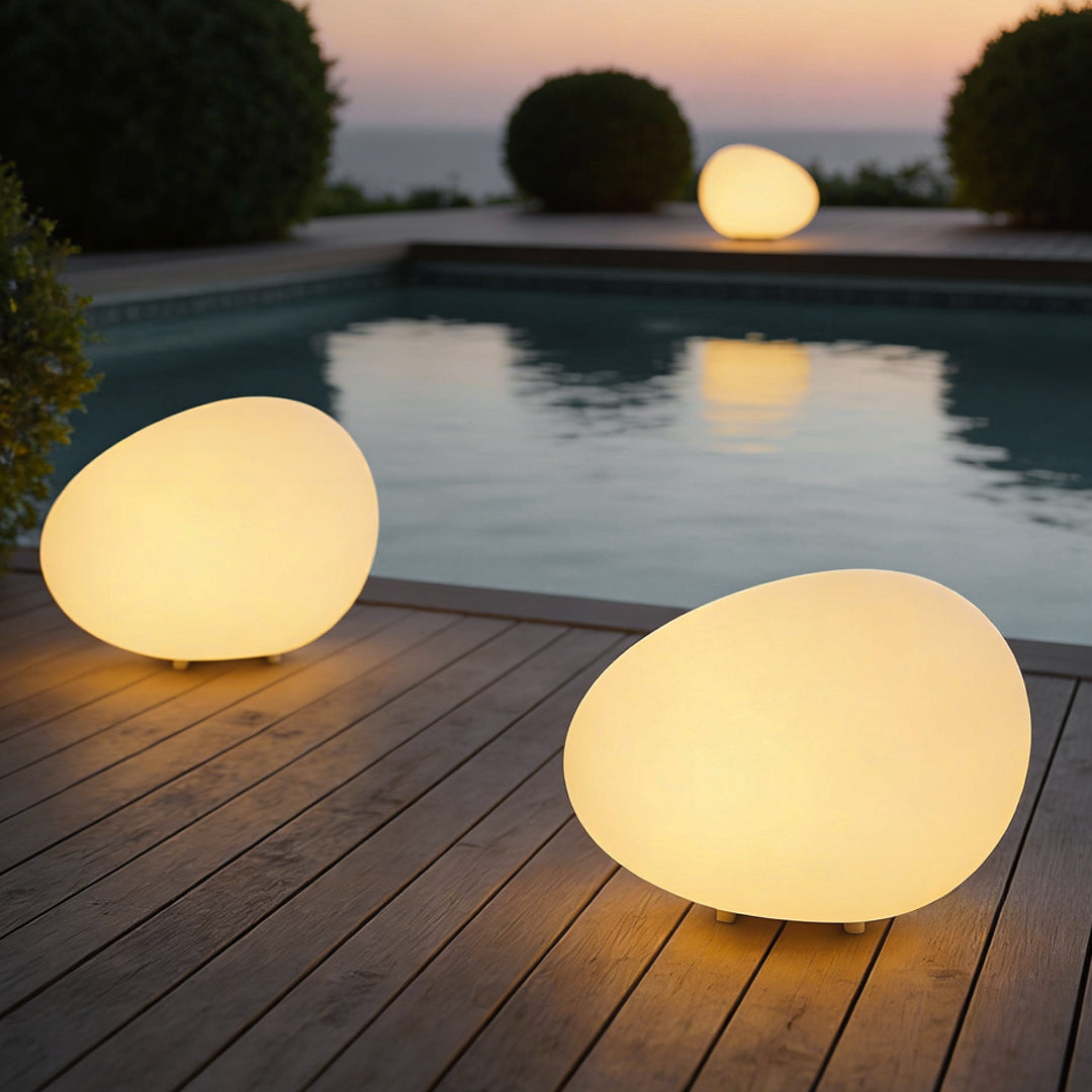 Modern Waterproof Pebble Outdoor Landscape Lamp