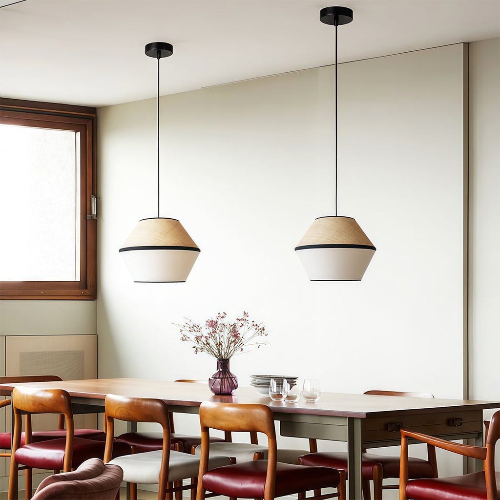 Japanese-Style Pendant Fabric Ceiling Light Shade