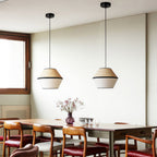 Japanese-Style Pendant Fabric Ceiling Light Shade