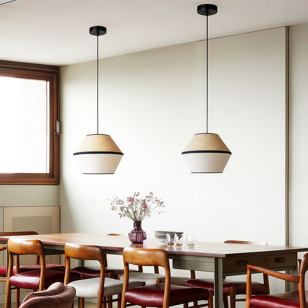 Japanese-Style Pendant Fabric Ceiling Light Shade