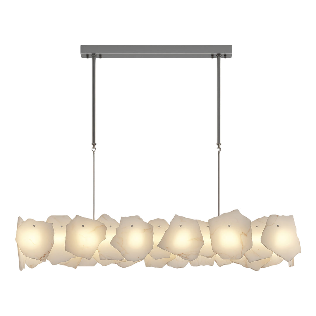 Premium LED Cloud Stone Chandelier with Full Copper Ceiling Fixture