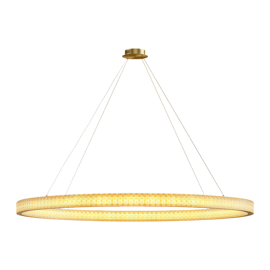 Luxury Copper Circular Chandelier Ceiling Light