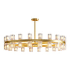 Premium Crystal Chandelier with Copper Ceiling Fixture