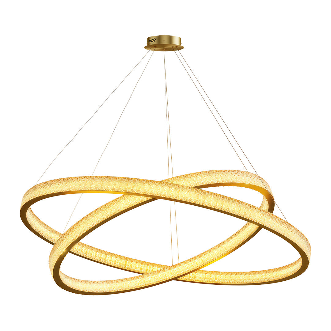Luxury Copper Circular Chandelier Ceiling Light