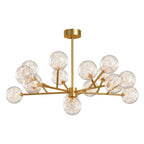 Contemporary Glass Globe Chandelier - Starry Sky Ceiling Light