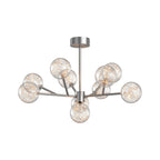 Contemporary Glass Globe Chandelier - Starry Sky Ceiling Light