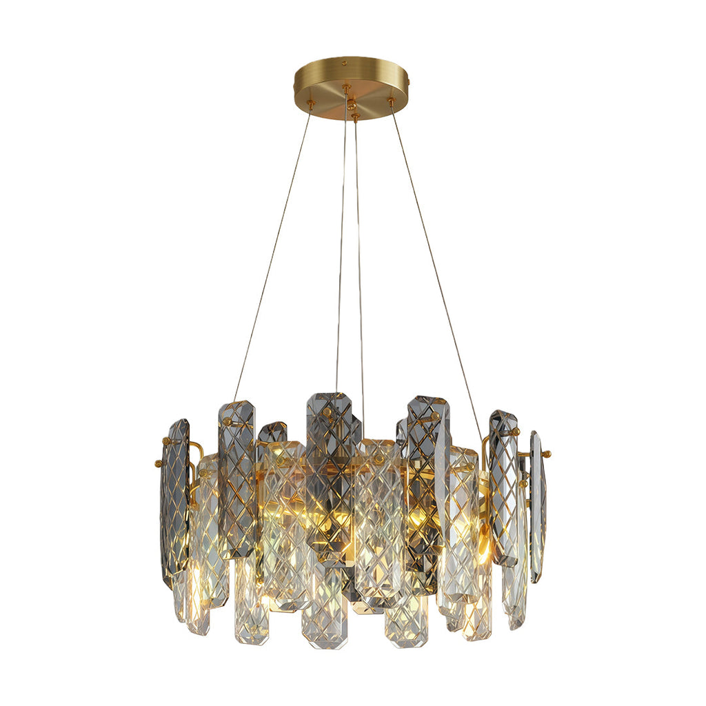 Modern Crystal Ceiling Light with Eye Protection