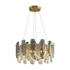 Modern Crystal Ceiling Light with Eye Protection