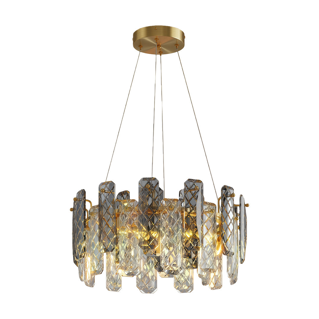 Modern Crystal Ceiling Light with Eye Protection