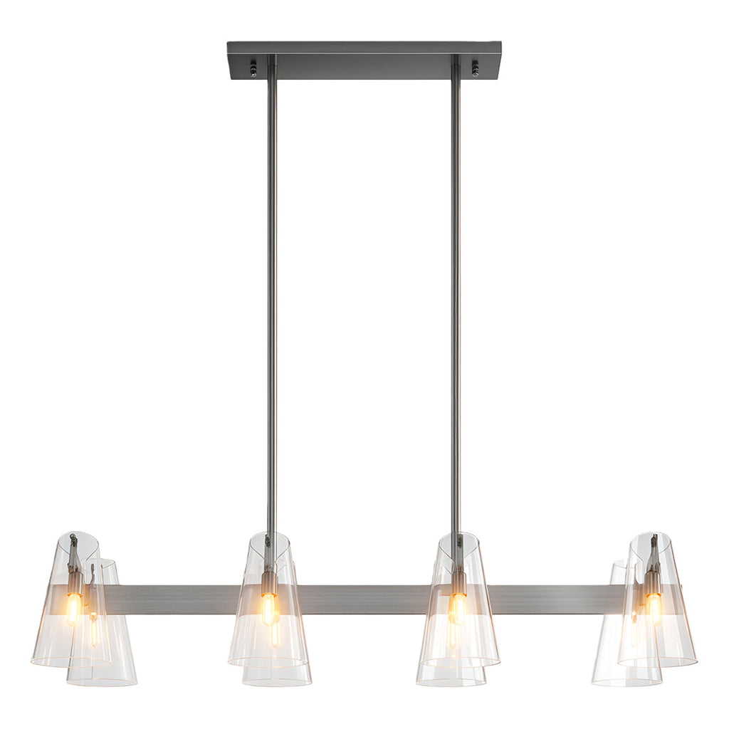 Modern Copper Chandelier - Elegant Ceiling Light Fixture