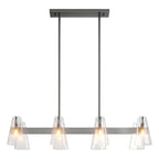 Modern Copper Chandelier - Elegant Ceiling Light Fixture