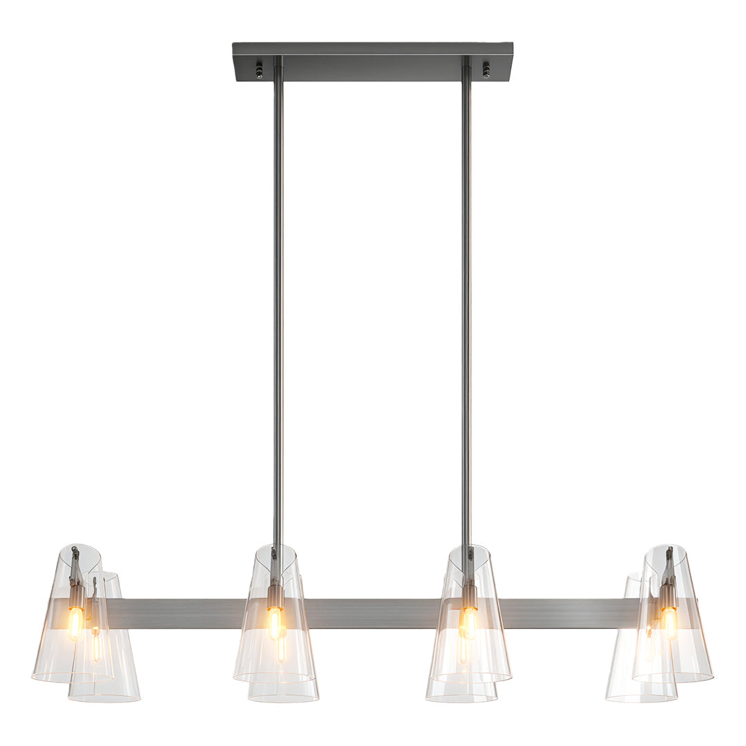 Modern Copper Chandelier - Elegant Ceiling Light Fixture