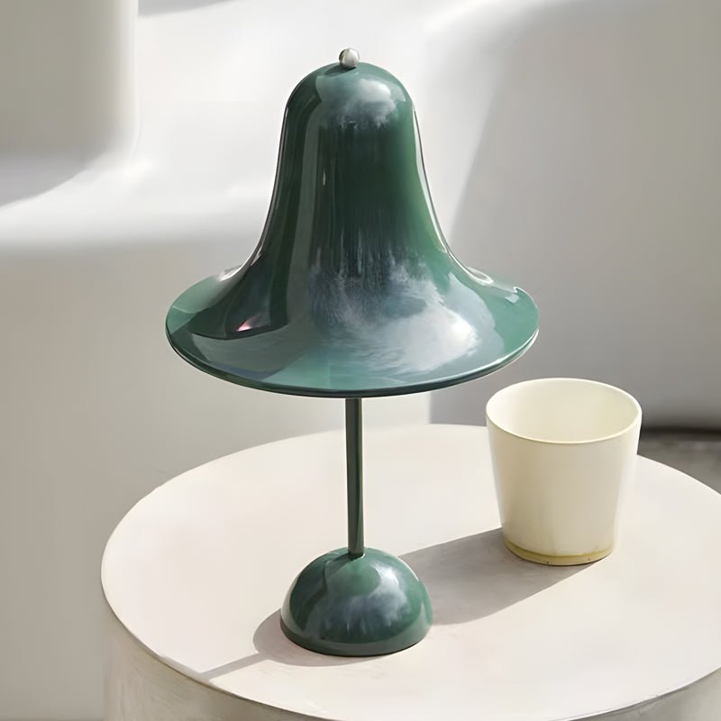 Nordic Portable Hat Table Lamp - Polished Iron LED Design