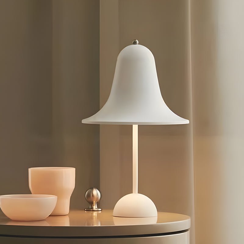 Nordic Portable Hat Table Lamp - Polished Iron LED Design