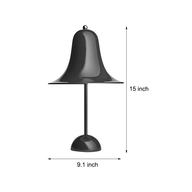 Nordic Portable Hat Table Lamp - Polished Iron LED Design