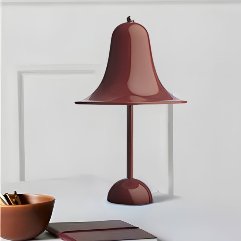 Nordic Portable Hat Table Lamp - Polished Iron LED Design