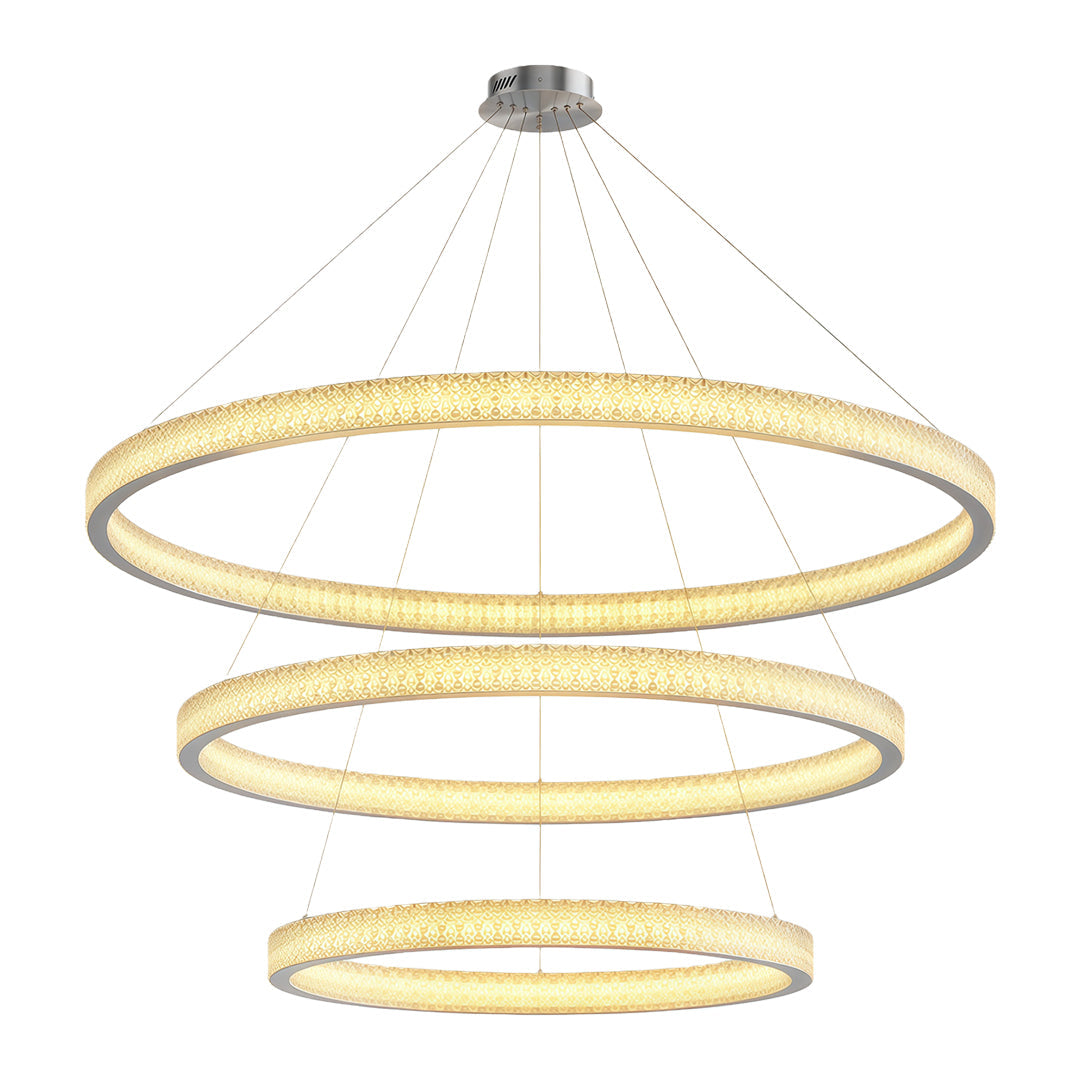 Luxury Copper Circular Chandelier Ceiling Light