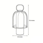Human-Shaped LED Metal Table Lamp - Portable Glass Design