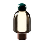 Human-Shaped LED Metal Table Lamp - Portable Glass Design