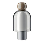 Human-Shaped LED Metal Table Lamp - Portable Glass Design