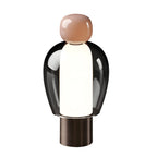 Human-Shaped LED Metal Table Lamp - Portable Glass Design