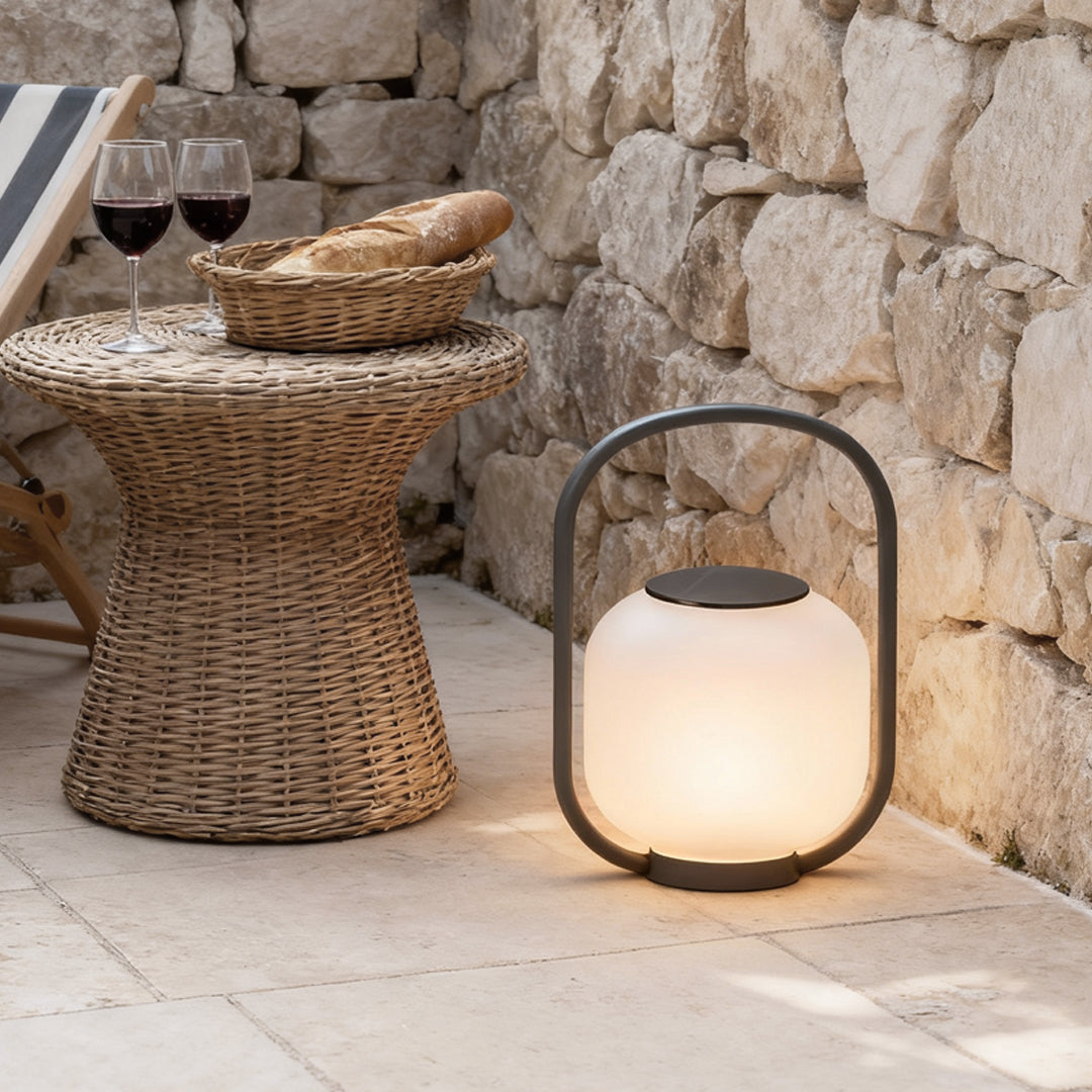 Rechargeable Waterproof LED Solar Lantern with Handle - Ideal for Outdoor Use
