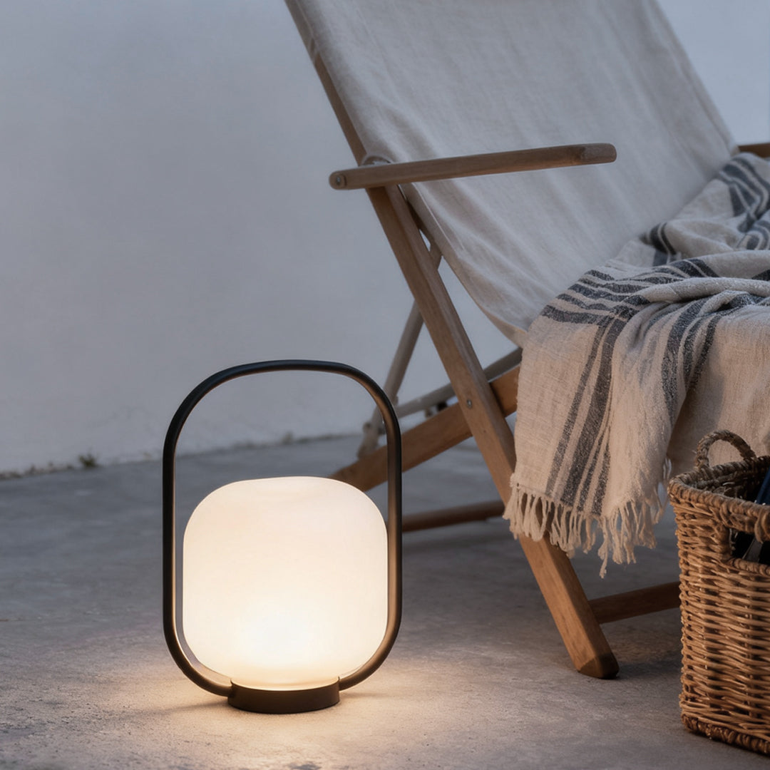 Rechargeable Waterproof LED Solar Lantern with Handle - Ideal for Outdoor Use