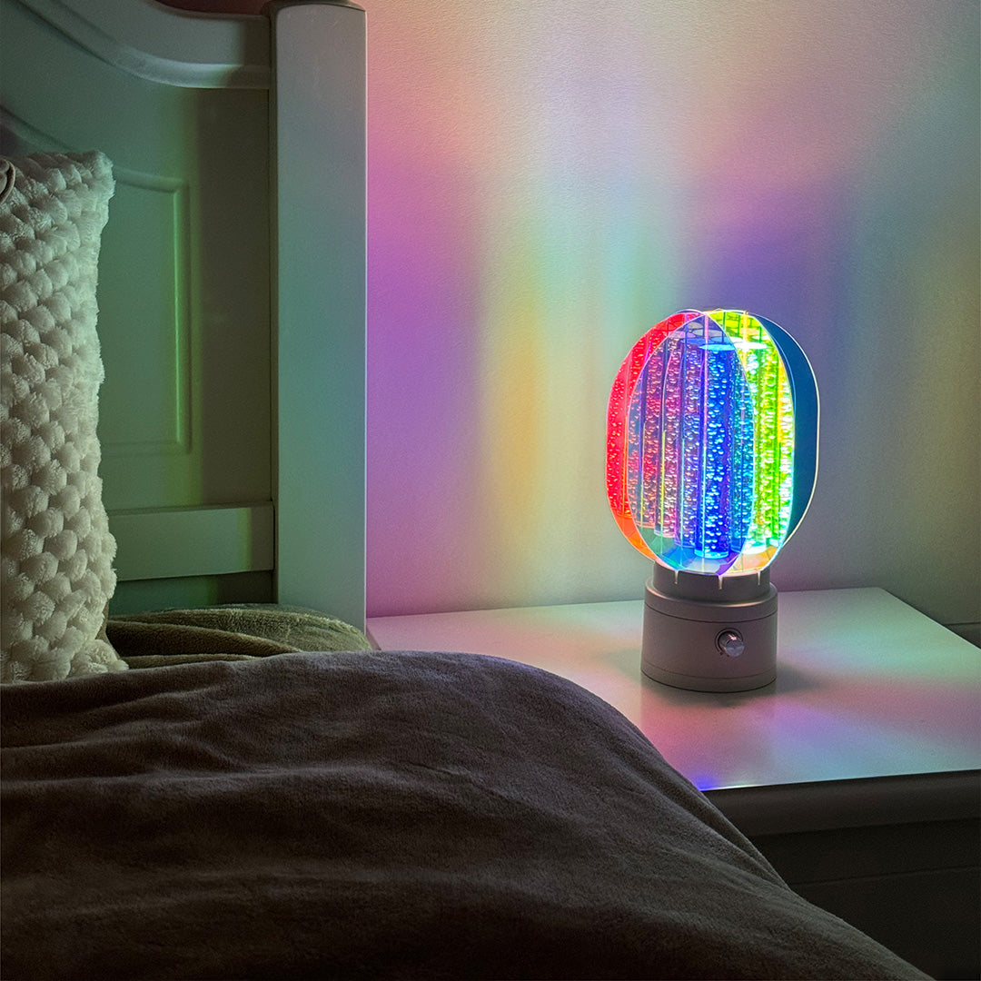 Unique LED Decorative Table Lamps - Colorful Aluminum Design