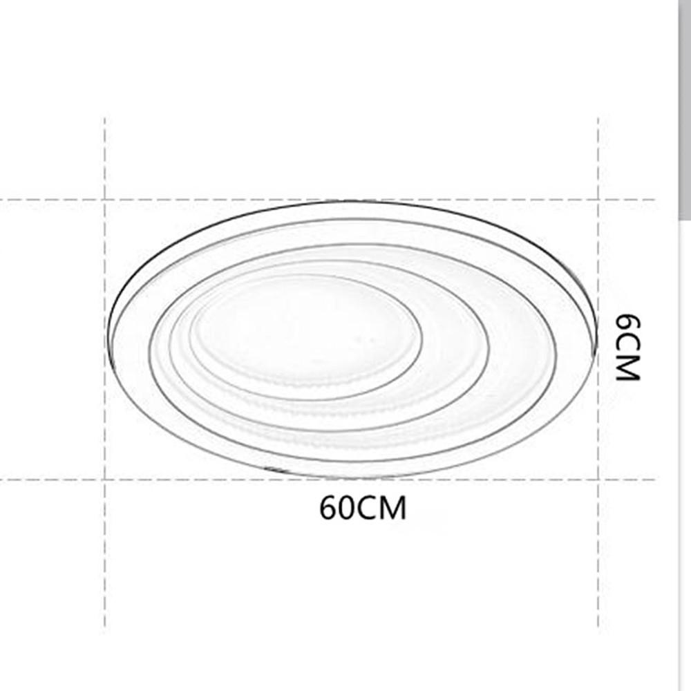 Premium LED Nordic Flush Mount Ceiling Light - 4 Graduated Circles
