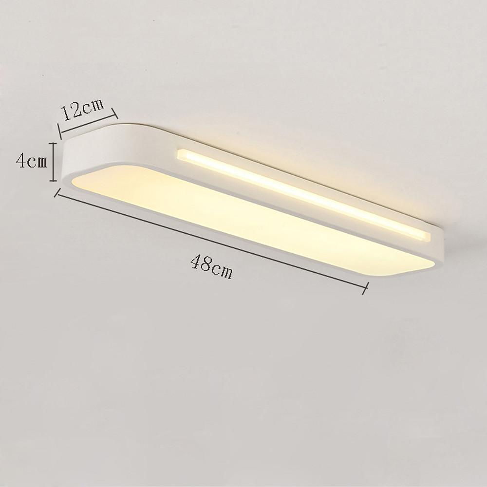 19-Inch Minimalist Oval LED Flush Mount Ceiling Light