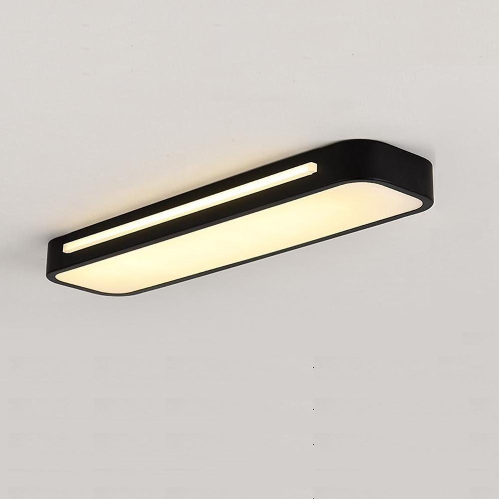 19-Inch Minimalist Oval LED Flush Mount Ceiling Light