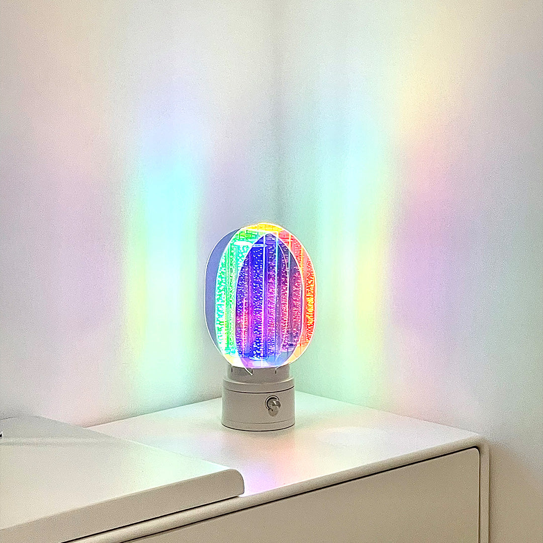 Unique LED Decorative Table Lamps - Colorful Aluminum Design