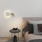 Modern Wall-Mounted Dual-Light Reading Lamp for Bed