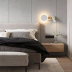 Modern Wall-Mounted Dual-Light Reading Lamp for Bed