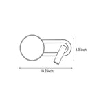 Modern Wall-Mounted Dual-Light Reading Lamp for Bed