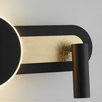 Modern Wall-Mounted Dual-Light Reading Lamp for Bed