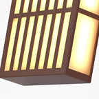 Premium Retro Grid Waterproof Rectangle LED Outdoor Wall Light