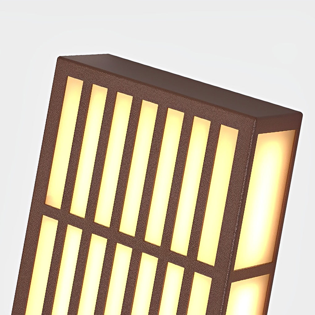 Premium Retro Grid Waterproof Rectangle LED Outdoor Wall Light