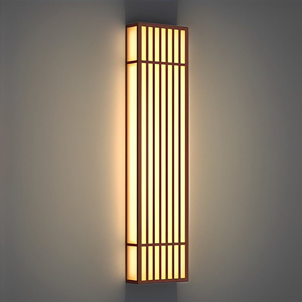 Premium Retro Grid Waterproof Rectangle LED Outdoor Wall Light
