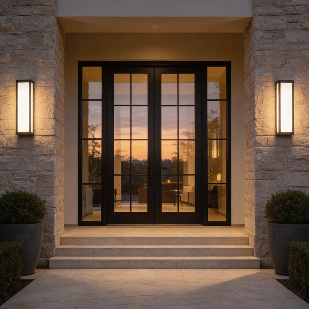 Modern Waterproof LED Rectangle Outdoor Wall Light