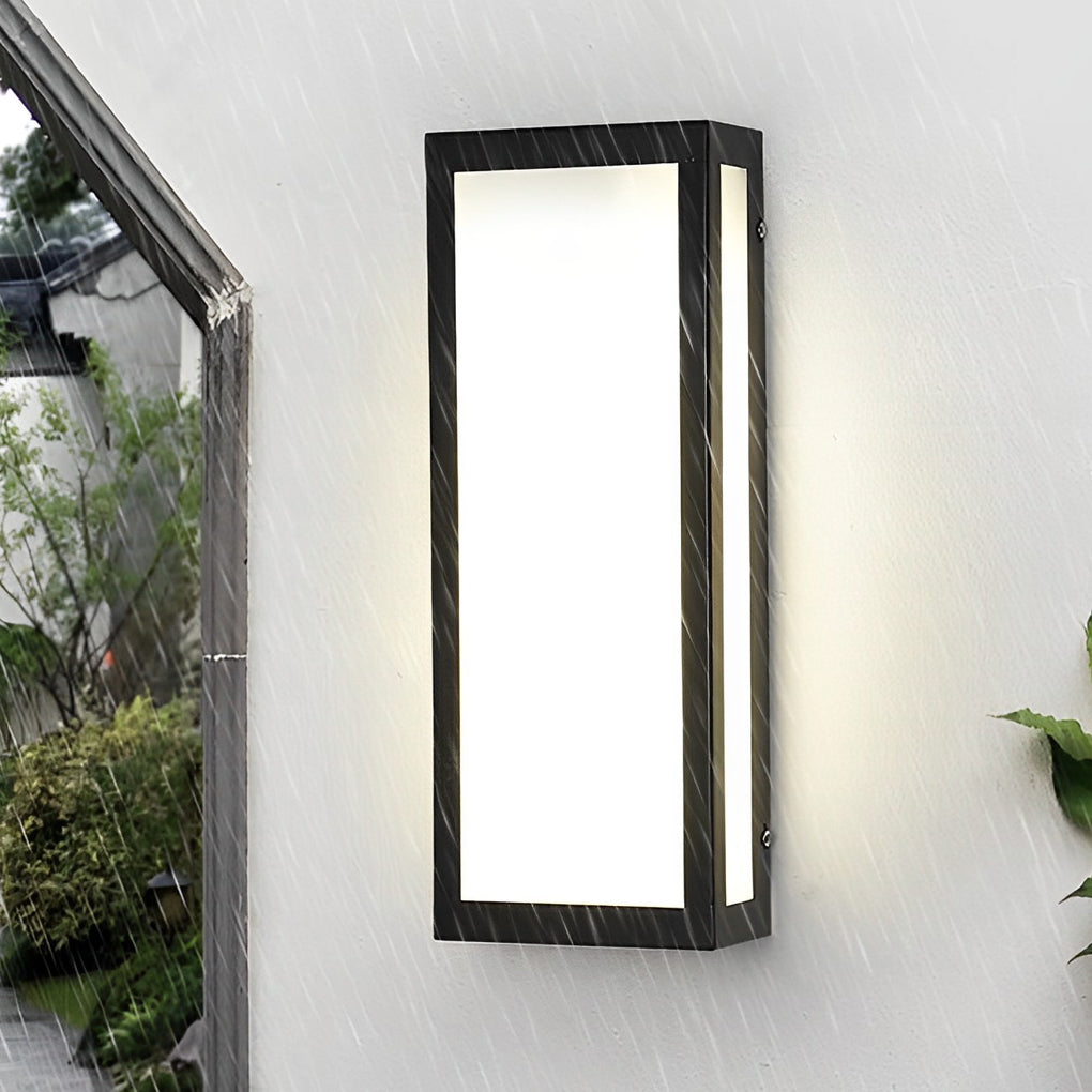 Modern Waterproof LED Rectangle Outdoor Wall Light